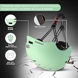 Bike Helmets for Adults - Lightweight Front and Rear LED Lights Adjustable Bicycle Helmet for Adults Men Women Scooter Helmet for Commuting, Road Biking, Skating, Scooter