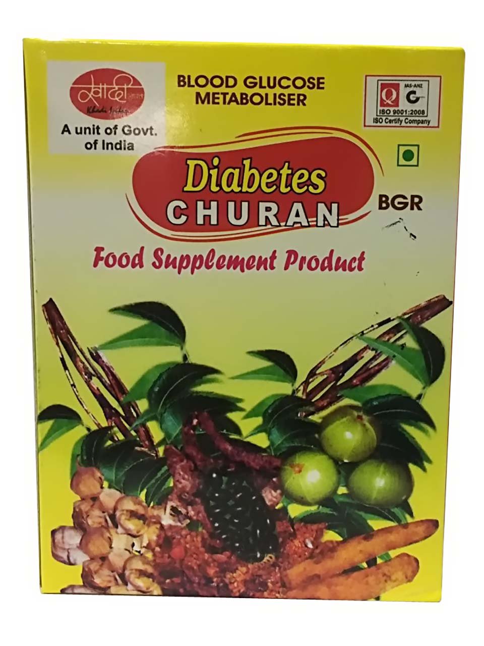 BGR Khadi Natural Sugar-free Churan Best for Diabetic Care Patients (261 g)