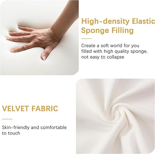 Miniatura 5 de VECELO Juego de 2 sillas decorativas de terciopelo, sillas de lujo para tocador y comedor con base de cruz dorada, sillón tapizado giratorio de 360