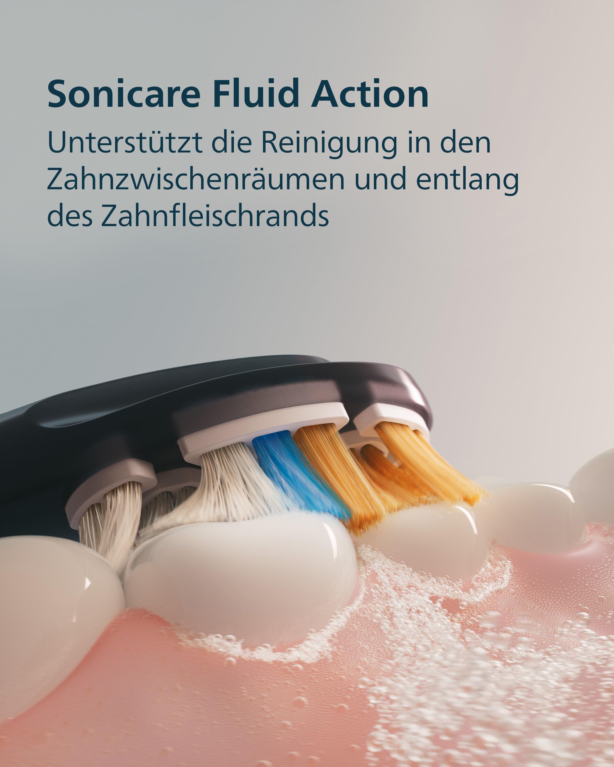 Philips Sonicare Next-Generation DiamondClean 9900 Prestige elektrische Zahnbürste - intelligentes Feedback zur Putzabdeckung, intelligente Andruckkontrolle, 24 Einstellungen, Quarzschwarz, HX9815/92
