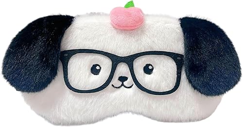 Vista 88 de PERFECTSIGHT Mascarillas para dormir, lindas cubiertas de felpa para dormir, ligeras, ajustables, de piel sintética, para mujeres y hombres