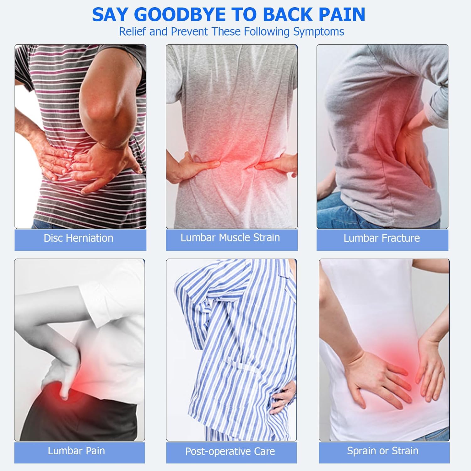 Back Brace for Lower Back Pain Men Women,Lumbar Support Belt with 3-Layer Adjustable Straps,Breathable Mesh for Herniated Disc,Sciatica,Scoliosis WT05-L - Image 5