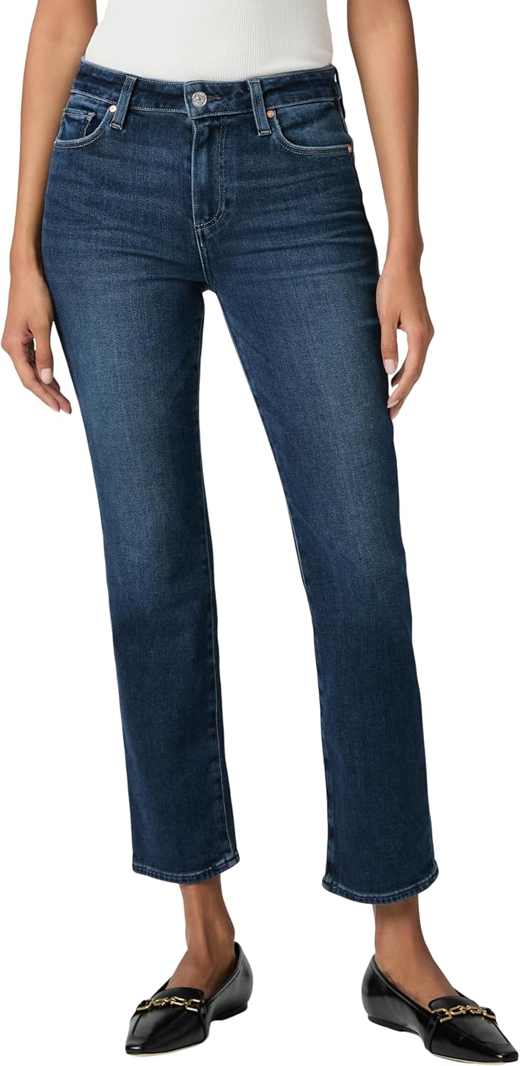 PAIGE Women's White Noise Grand Hem Jeans