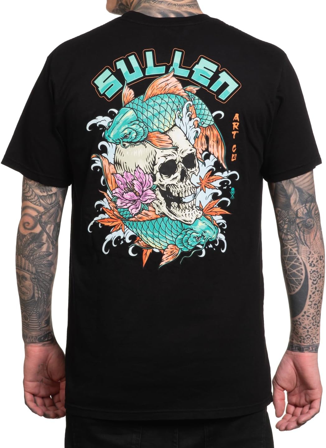 Sullen Men's Skull Koi Summer Days Capsule Tattoo Lifestyle Graphic Premium Short Sleeve Tee