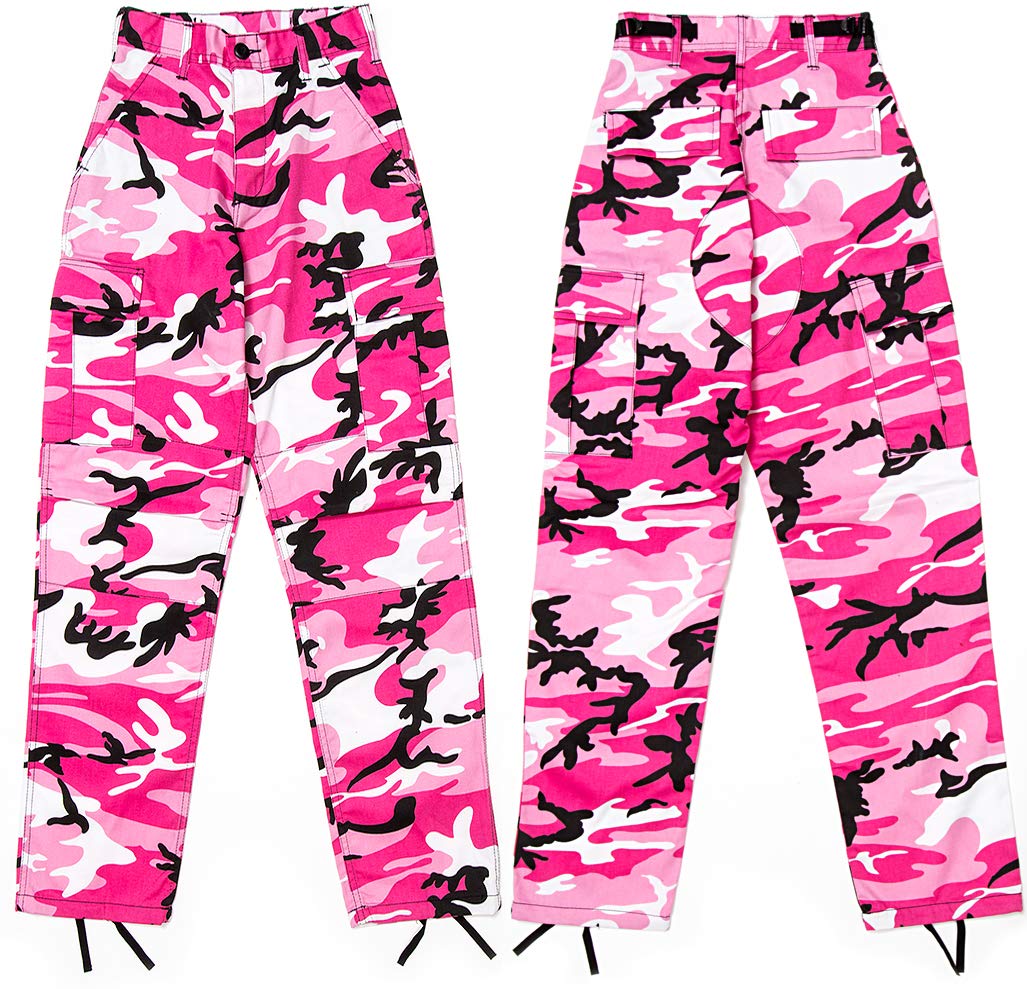 Buy ARMYU Mens Pink Camoue BDU Pants Cargo igues Fashion Trouser Camo