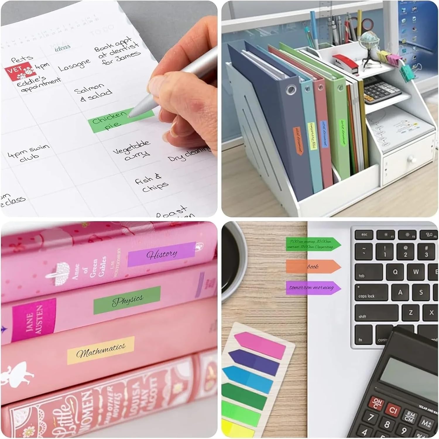 5000pcs Page Marker Color Stickers,Translucent Arrow Flags for Page Markers, Fluorescent Index Label Stickers