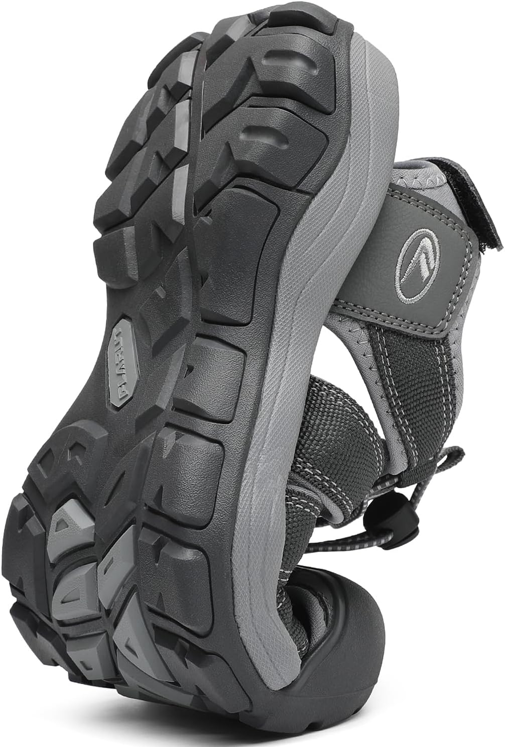 FLARUT Men's Athletic Sandals - Closed Toe Sport Hiking & Outdoor Walking Water Sandals with Anti-Slip Cushioning and Breathable Mesh 9 F-grey image 5 of 7 B0D86KFYPD