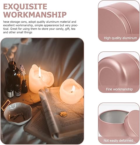 Miniatura 3 de Tarros de velas vacías para hacer velas a granel, paquete de 12 latas de velas de 1.7 fl oz con tapas para manualidades, almacenamiento de regalos