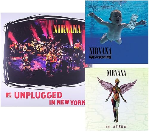Nevermind - In Utero - MTV Unplugged - Nirvana 3 Vinyl LP Bundling - 180 gram incl. MP3 Download