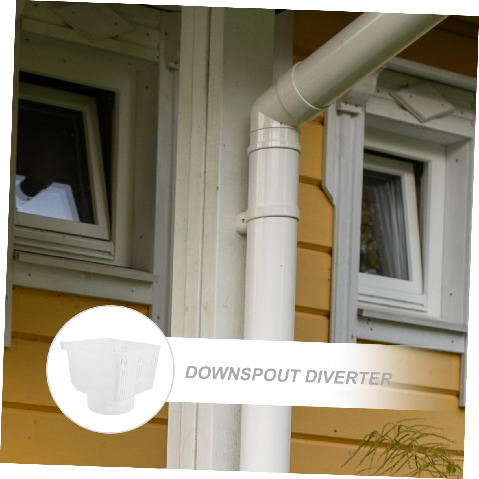 Angoily PVC Regenrinnen Regensammler Fallrohradapter Mit Langlebigem Material Einfache Montage Für Dachrinnen Und Regentonnen Effektive Außenentwässerungssysteme