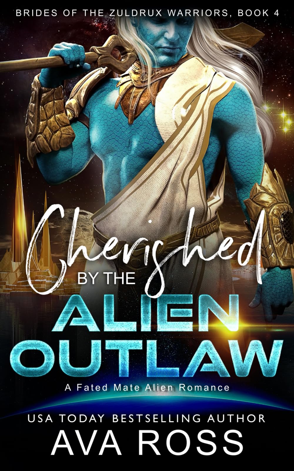 Cover of Cherished by the Alien Outlaw