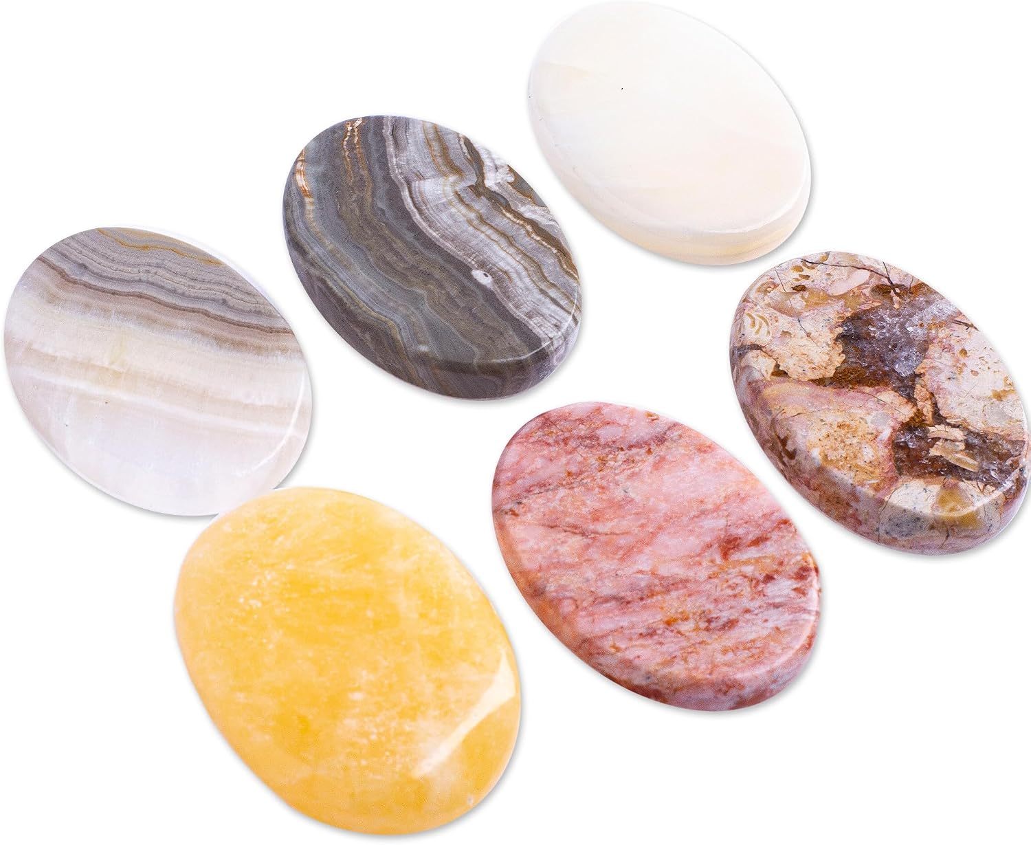 NOVICA Pink White Marble Eco-Friendly Home Accents from Mexico 'Celestial Illusion'