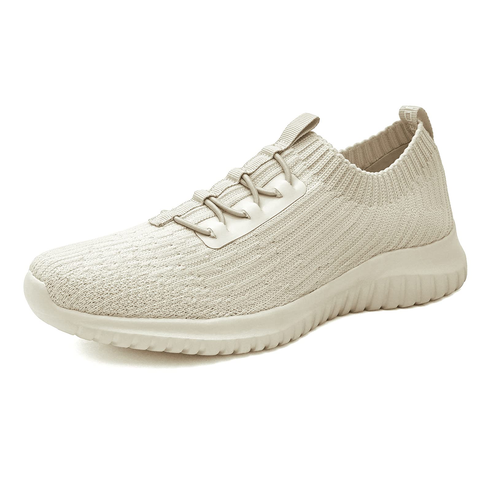 konhill Loafers für Frauen Slip auf Walking Schuhe Stricken