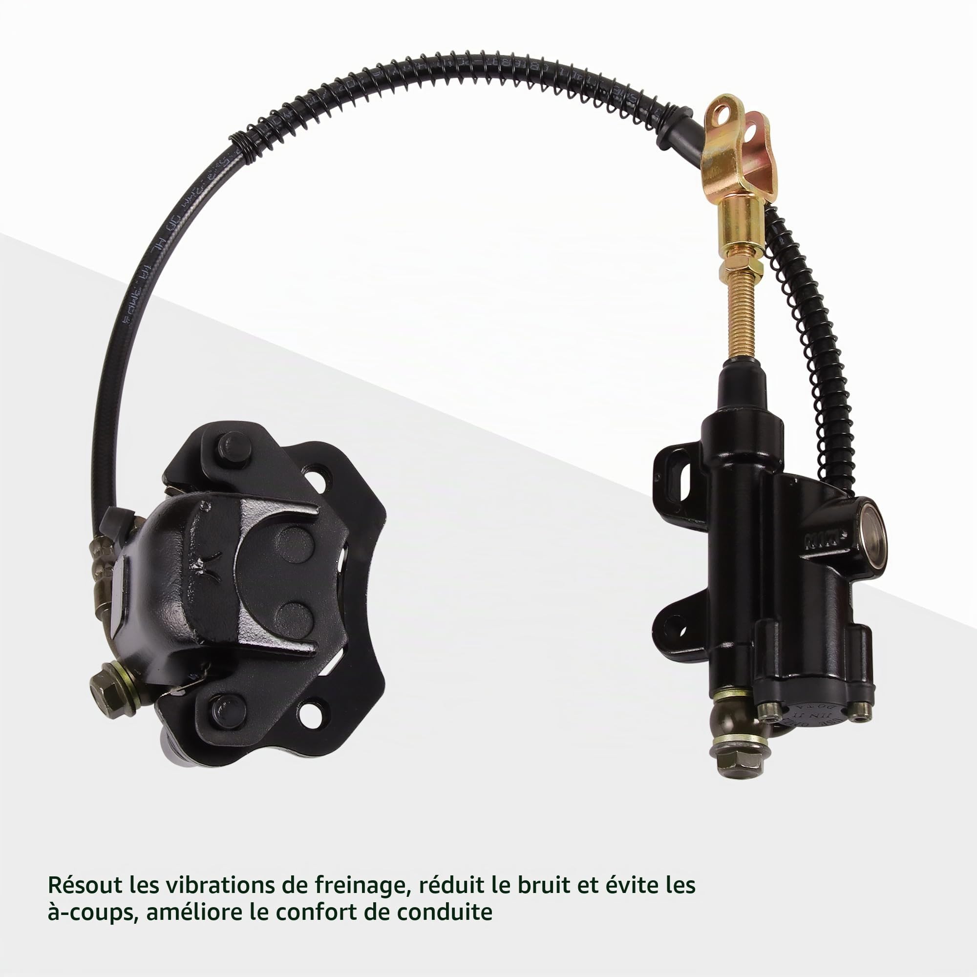GOOFIT Assemblage de Frein Arri¨¨re ATV Quad Caliper Remplacement pour 50cc 70cc 90cc 110cc 125cc Scooter Chinois en Cylindre de ma?tre