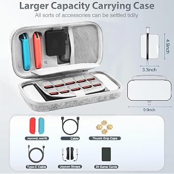 Handheld Gaming Console Portable Carrying Bag Shockproof Organizers Storage Case Antifall Offering Durability Protective Carrying Case