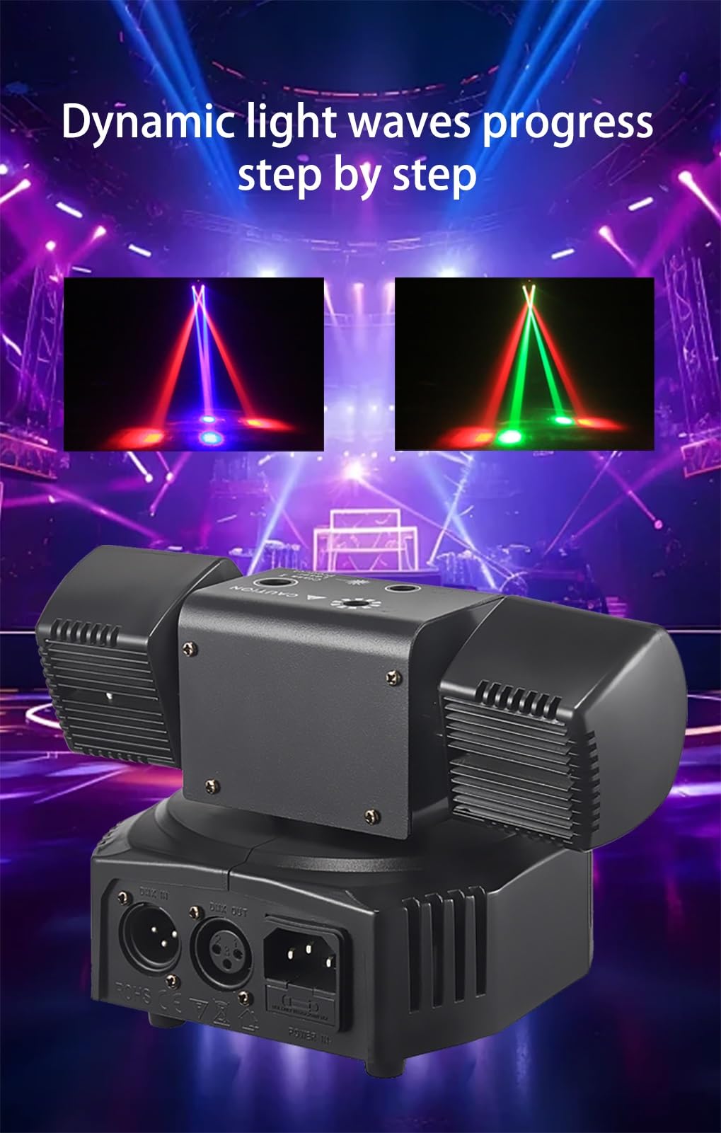 Laserowa Lampa Błyskowa Led Disco Party Z Pilotem Dj-skim Automatyczne Działanie, Tryb Sterowania Głosem Sterowanie Sygnałem Dmx512 Dekoracja Świąteczna Ktv Na Halloween