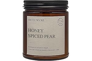 Honey Spiced Pear Handmade Coconut Beeswax Candles