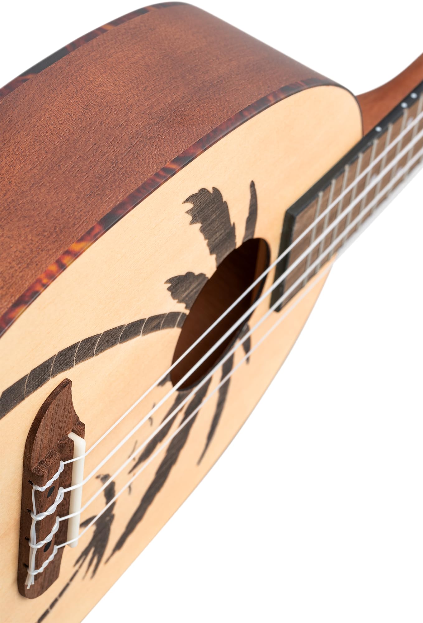 Ortega Guitars Akustyczne Ukulele Koncertowe – Seria Bonfire – Korpus Pineapple – Świerk/Sapele, Wykończenie Naturalne (RUPA5)