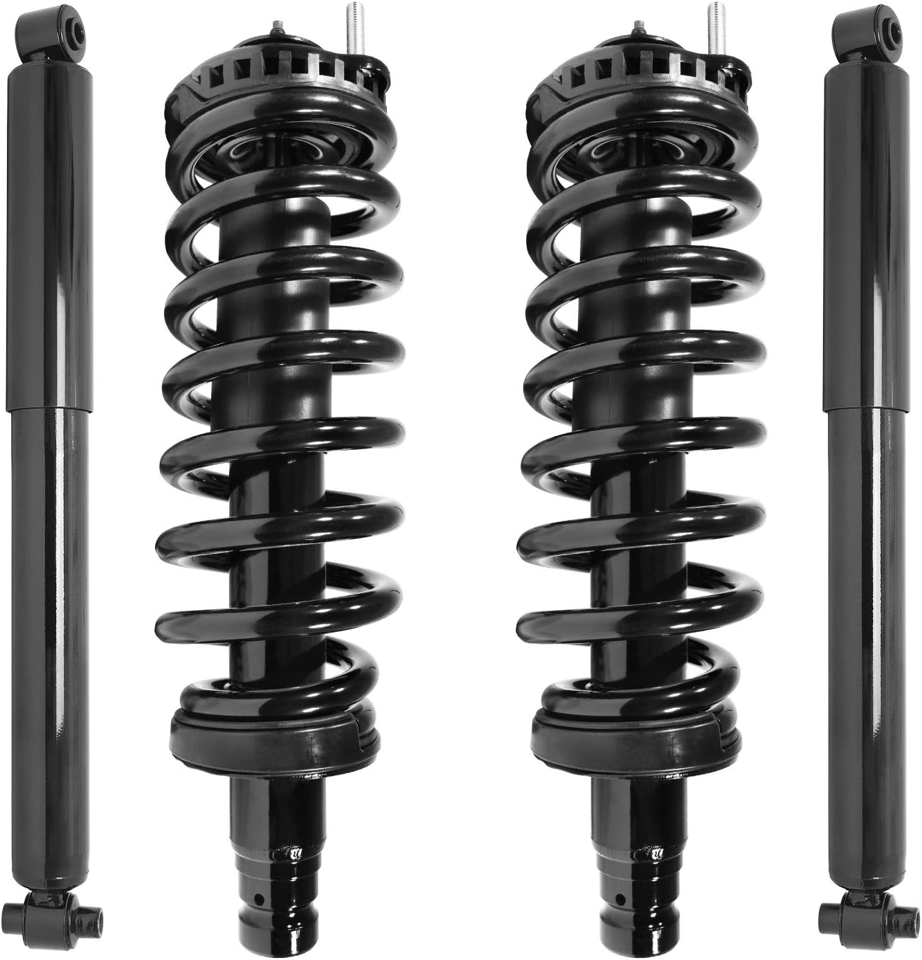 Unity 4-11180-251120-001 Front and Rear 4 Wheel Complete Strut Assembly with Gas Shock Kit