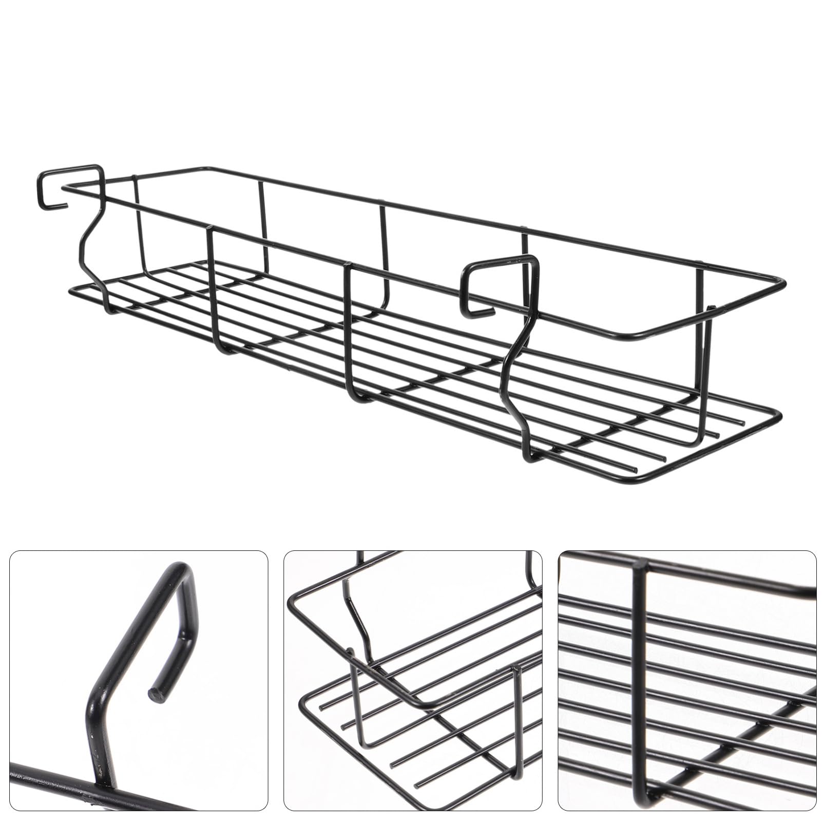 Mipcase Sturdy Bbq Seasoning Basket Kitchen Hanging Condiment Bottle Holder Metal Organizing Basket Easy Clean Random Color