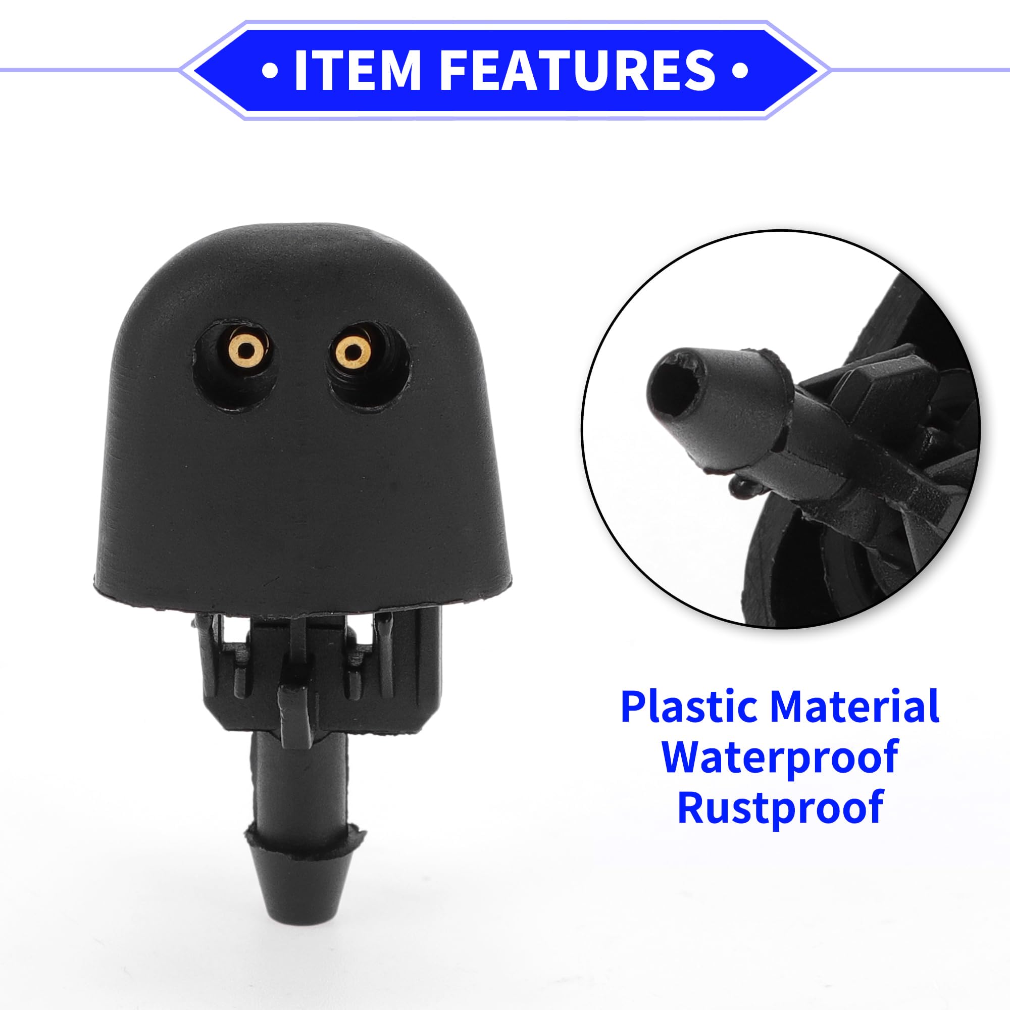 Windshield Washer Jet VAUXHALL Front Windshield Washer Spray Jet