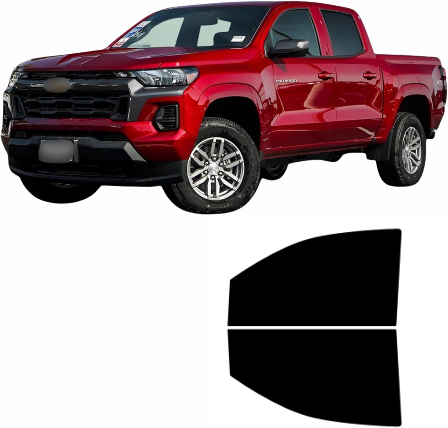 No Cutting Required — This precut Window Tint kit is Designed specifically for 2023-2026 Chevrolet Colorado 4 Door Truck Models. Precision-Cut Patterns Ensure an Exact fit. (20% Medium)