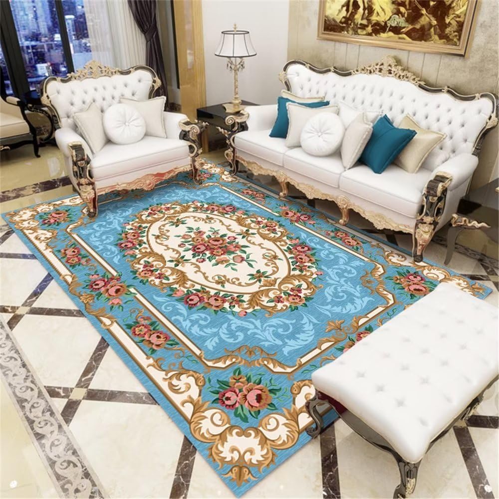 Tapis de salon rétro 80x120cm idéal pour coin jeu enfant et terrasse