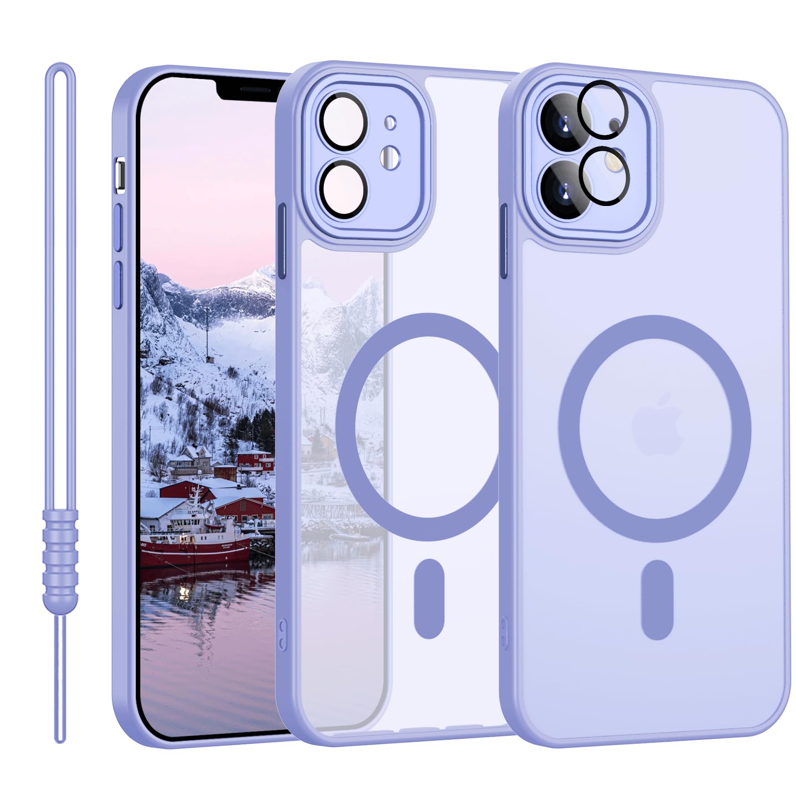 TUUTPU Cover Magnetica per iPhone XR, Custodia Comaptibile con Magsafe Trasparente Antiurto