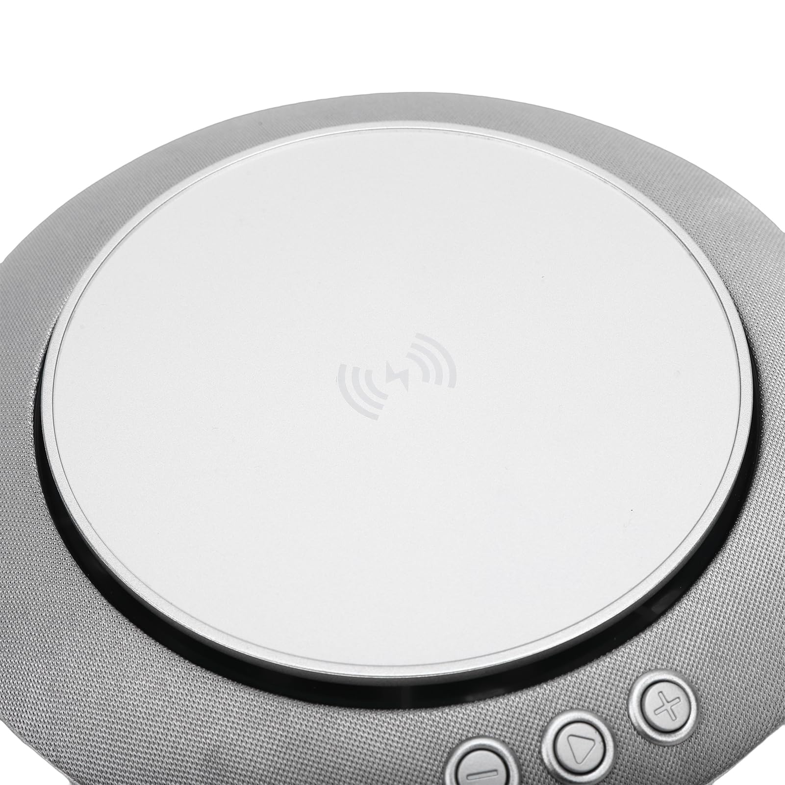 EMUKOEP 360°-Surround-Sound-Bluetooth-Lautsprecher mit Kabellosem Ladegerät, Visuelles Erlebnis, Hohe Leistung, Hervorragende Klangdetails für Zuhause, Schlafzimmer, Büro, 15 W Mittlerer Bass, 5 W