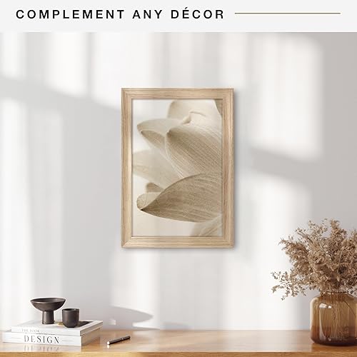 Vista 868 de MCS Studio Gallery Marco para póster de 16 x 24 pulgadas, imitación de veta de madera de color negro, colgar en horizontal o vertical, grande
