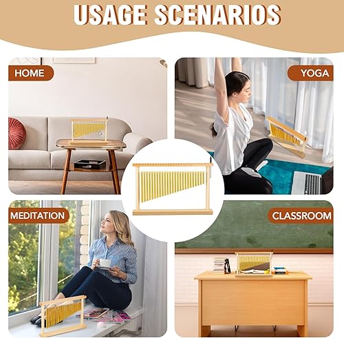 Miniatura 5 de 25 campanillas de instrumento de mesa, timbre de viento, instrumentos de sonido, 25 bares, artículo de percusión musical con mazo para decoración de