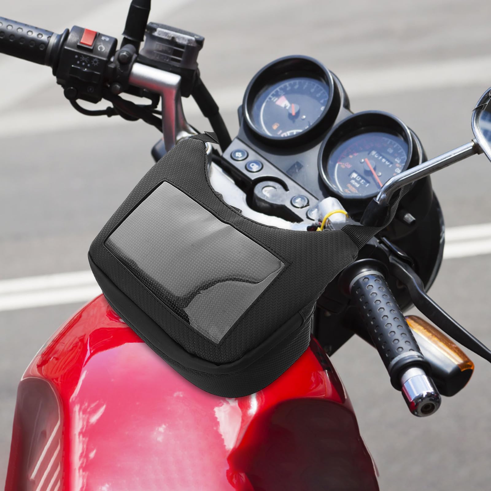 Sacoche Grosse Capacité Étanche pour Scooter et Moto de Guidon