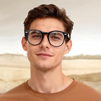 3 Pack Reading Glasses for Women Men Filter UV Lightweight Square Readers Glasses