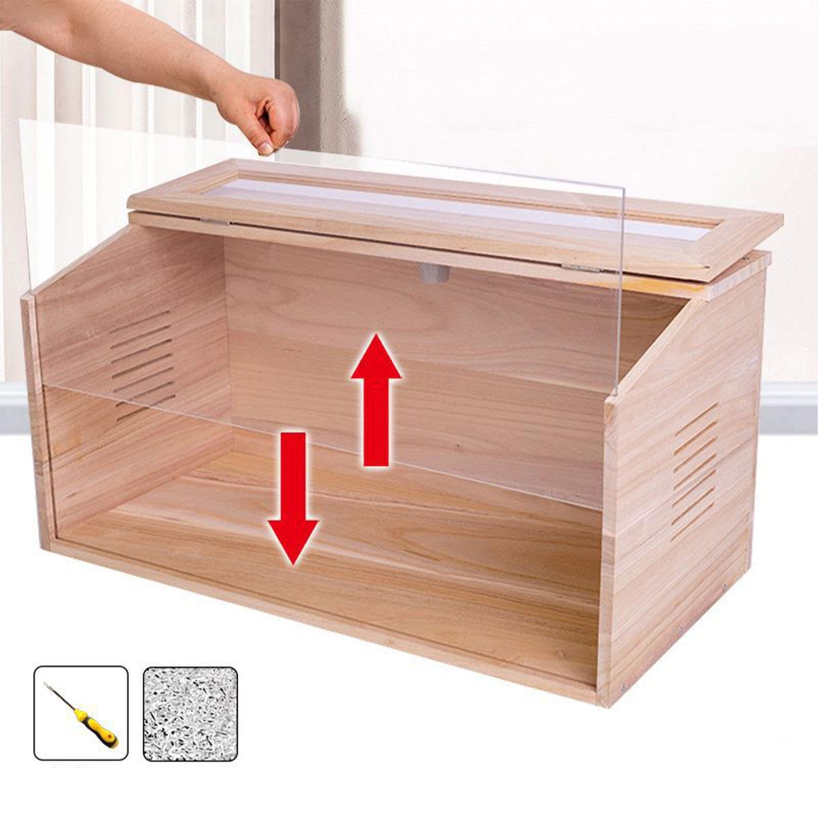 Sharplace Incubadora de, Gallinero, Hábitat para Mascotas, Hábitat para Animales Pequeños, Hámster, Transparente, Versátil, Jaula para Codornices, Gall, 40x30x30cm