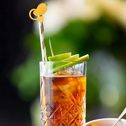 Miniatura 5 de Healifty Tapones de paja para vasos, paquete de 8 tapas reutilizables de silicona para popotes de 0.315 a 0.315 pulgadas