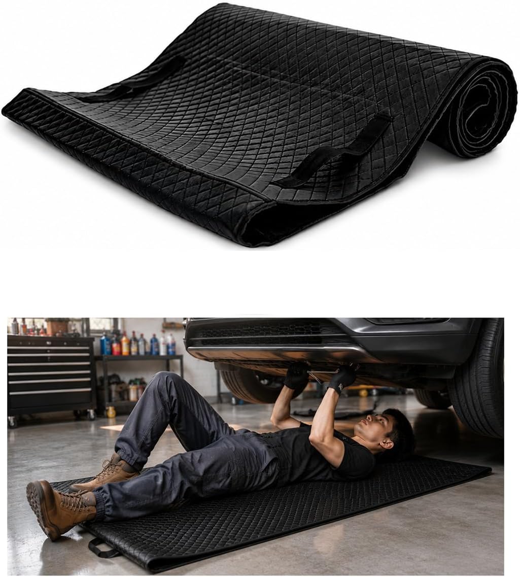 57.87 x 26.77 Inch Foldable Mechanic Creeper Mat