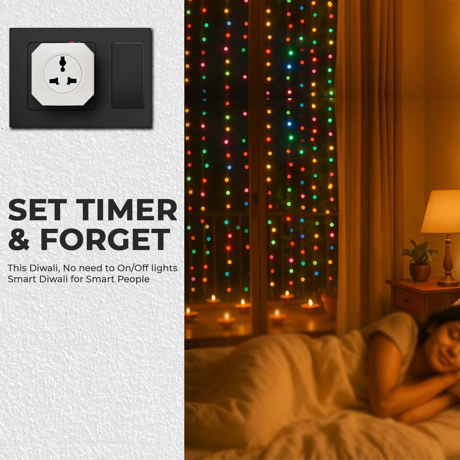 Embox Timer Switch for Lights | Automatic On Off Switch Timer | Programmable Power Cut Off for Lights | Charging Mobile Laptop Lighting Glow Sign Board Aquarium1500W 2