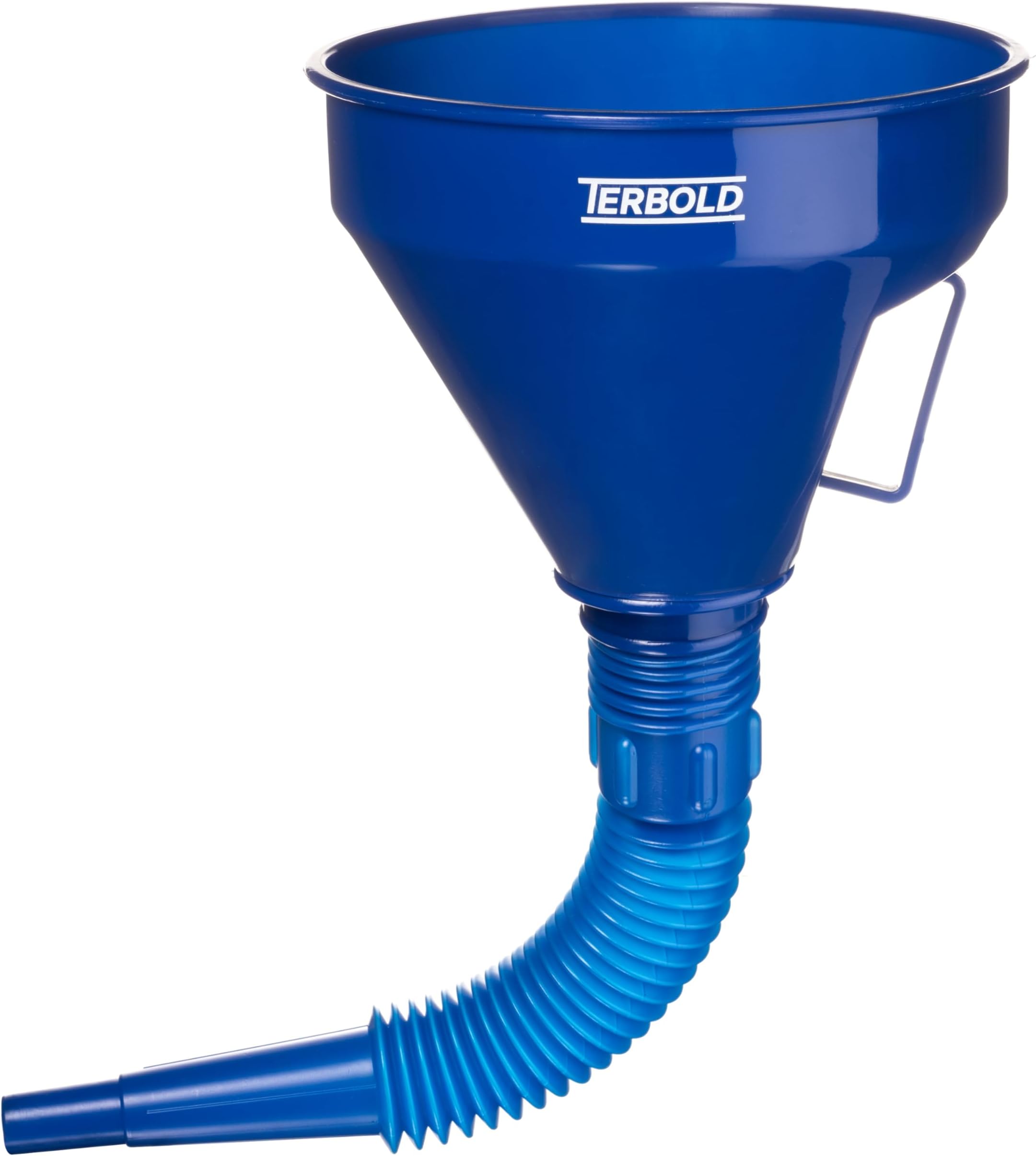 Automotive Flex Funnel with Hose | Wide Mouth Flexible Oil Funnel for Automotive Use - Gas, Transmission Fluid, Car Fuel, Oil Change (Blue)
