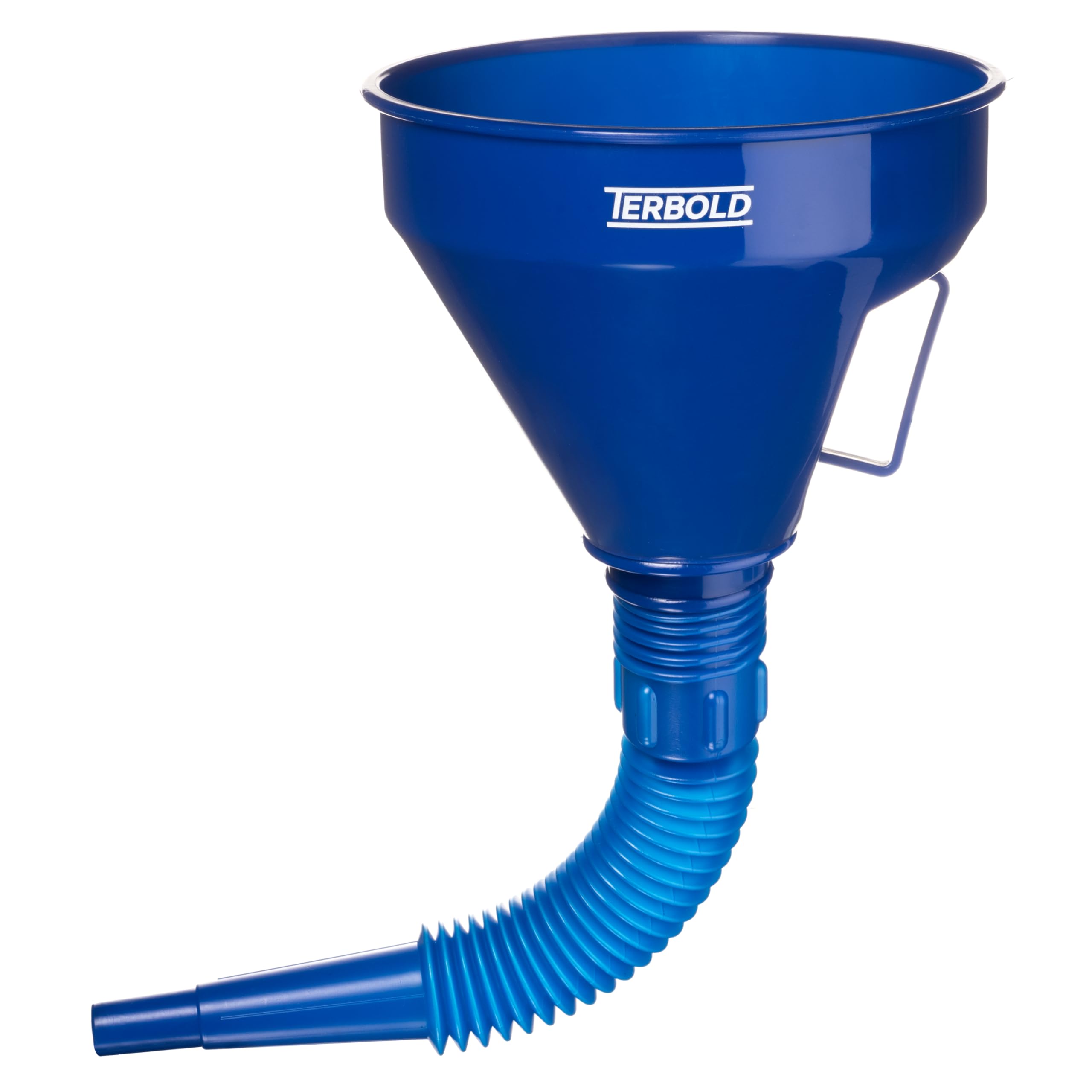 Automotive Flex Funnel with Hose | Wide Mouth Flexible Oil Funnel for Automotive Use - Gas, Transmission Fluid, Car Fuel, Oil Change (Blue)