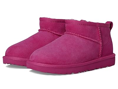 UGG Kids Classic Ultra Mini (Little Kid/Big Kid) Kids Shoes Dark Peony : 13 Little Kid M, Sheepskin