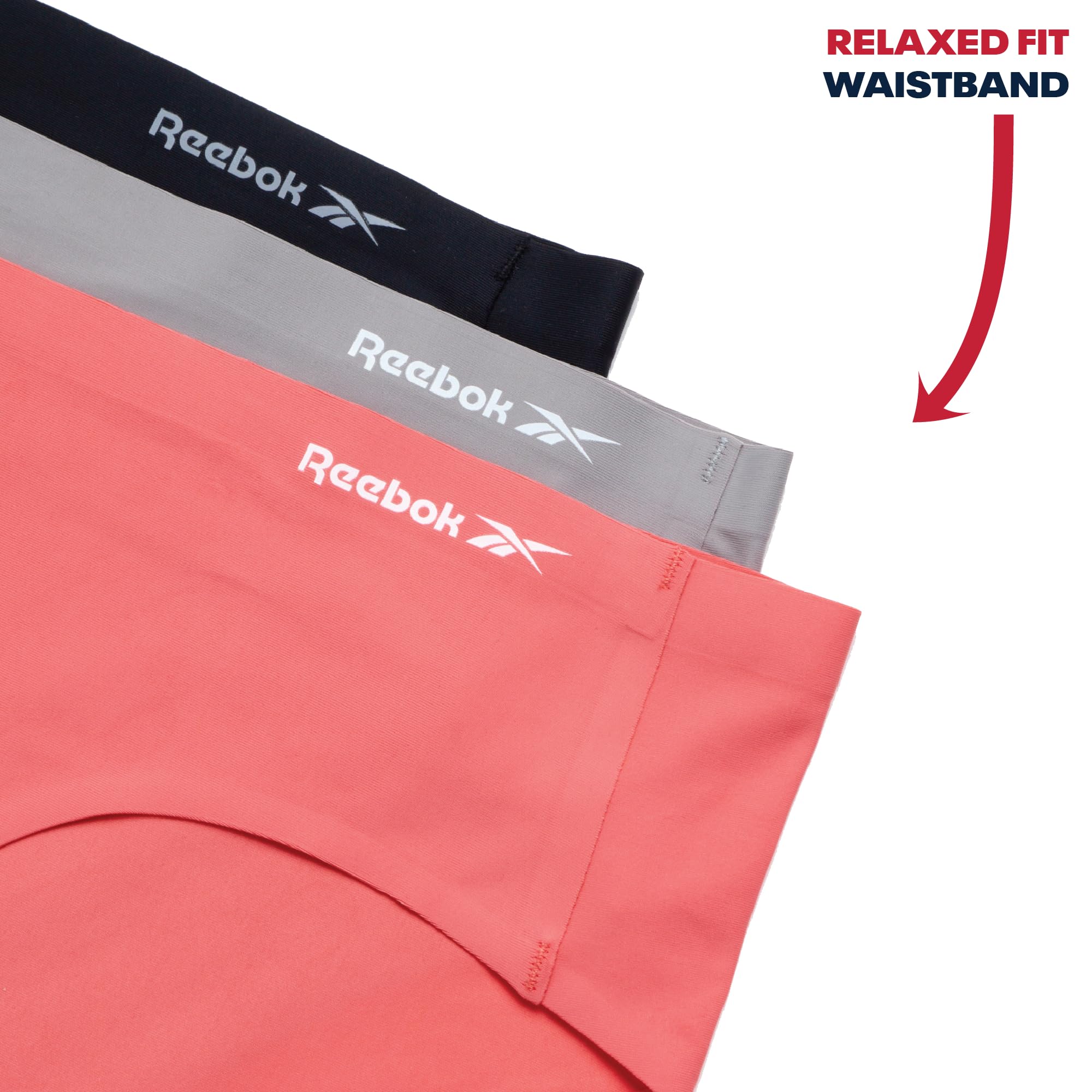 Reebok Culottes shorties sans couture pour femme (lot de 3)