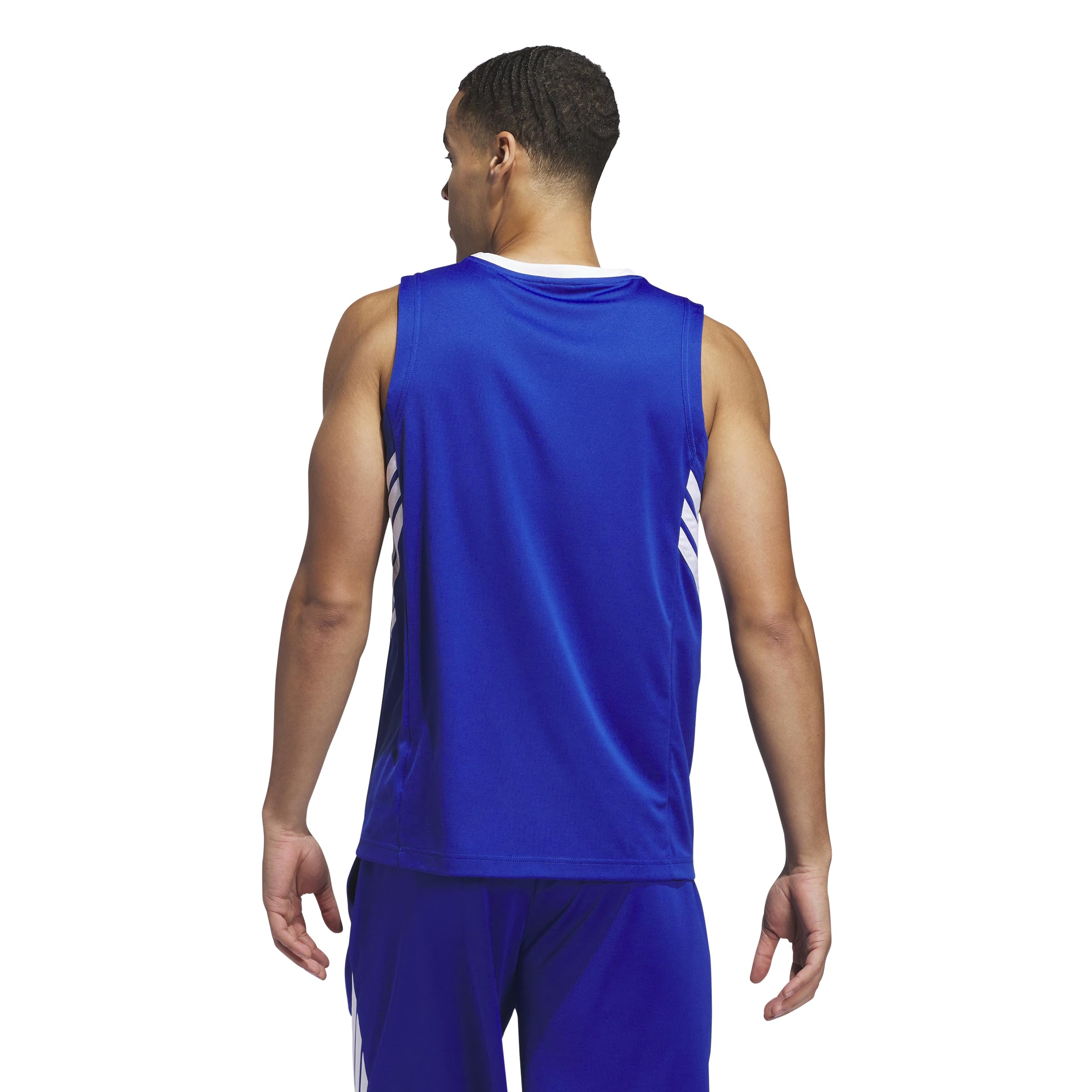 adidas Basketball Legends 3-Stripes Tank Top Canottiera da Basket Legends con 3 Strisce Uomo