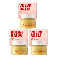 VMAGIC by Medicine Mama Organic Vulva Balm   Intimate Skin Care, Menopause Support   Relieves Feminine Dryness, Itching & Irritation   Hormone Free, Vaginal Moisturizer for Women   3-pack 2 oz ea