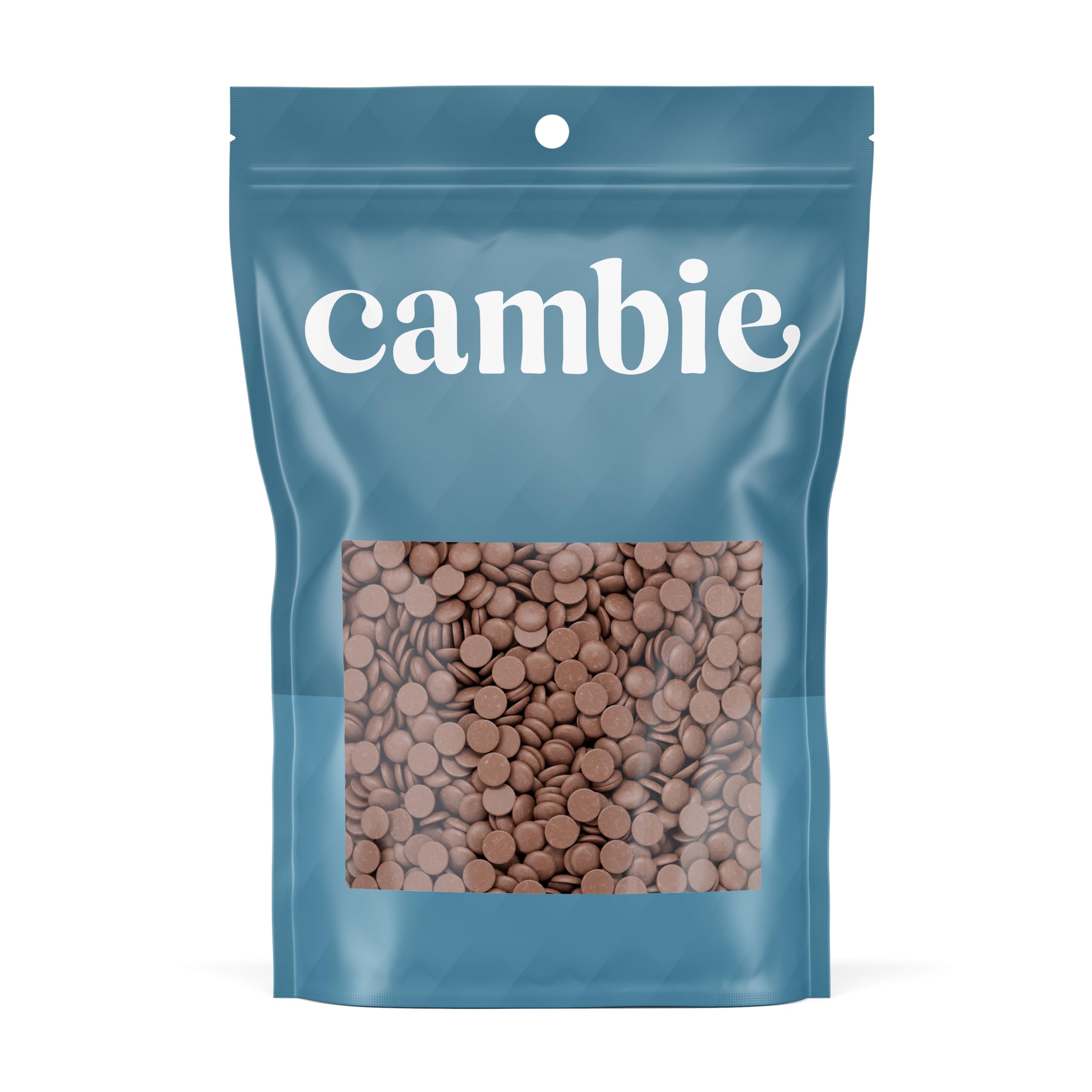 Belgian Milk Chocolate Couverture 33.6% | Belgian Milk Callets | For Pastry Chefs, Chocolatiers and Home Bakers | Packaged Fresh in a Resealable Pouch (1 lb)