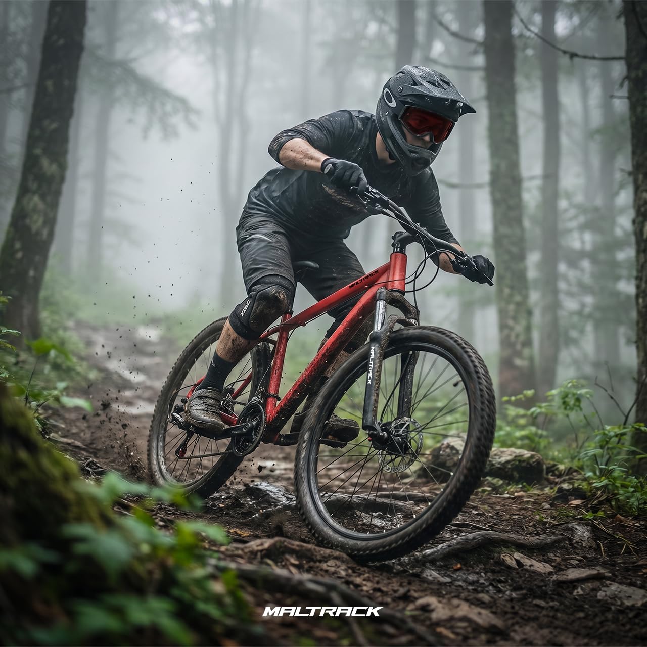 Rower górski MTB 26", do 120 kg, rower młodzieżowy z ramą stalową 17", 21 biegów Shimano Tourney TZ, mechaniczne hamulce tarczowe, widelec amortyzowany 80 mm, City Bike