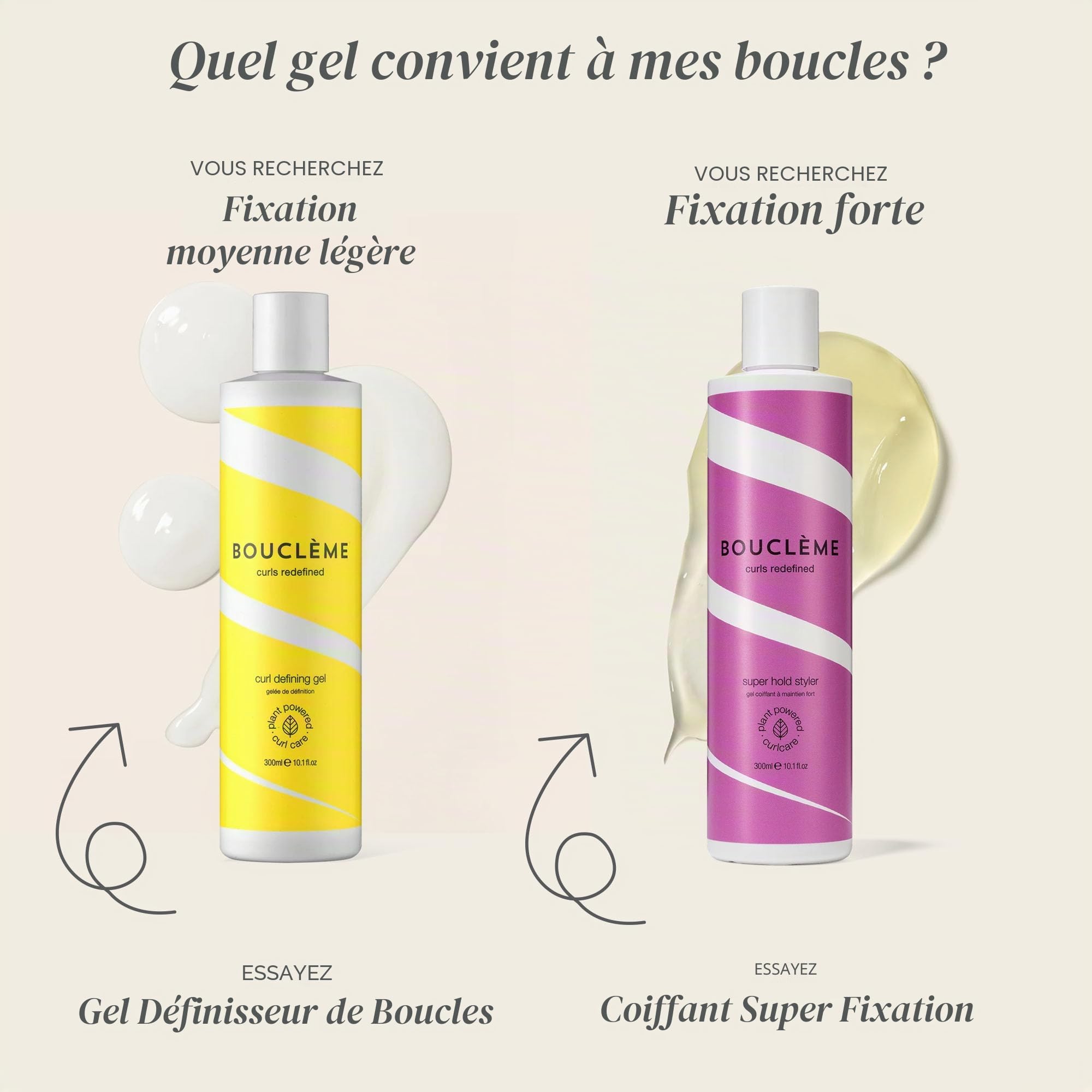 Bouclème - Super Hold Styler - Gel coiffant améliorant les boucles - 99 % d'ingrédients d'origine naturelle et végétalien - 300 ml