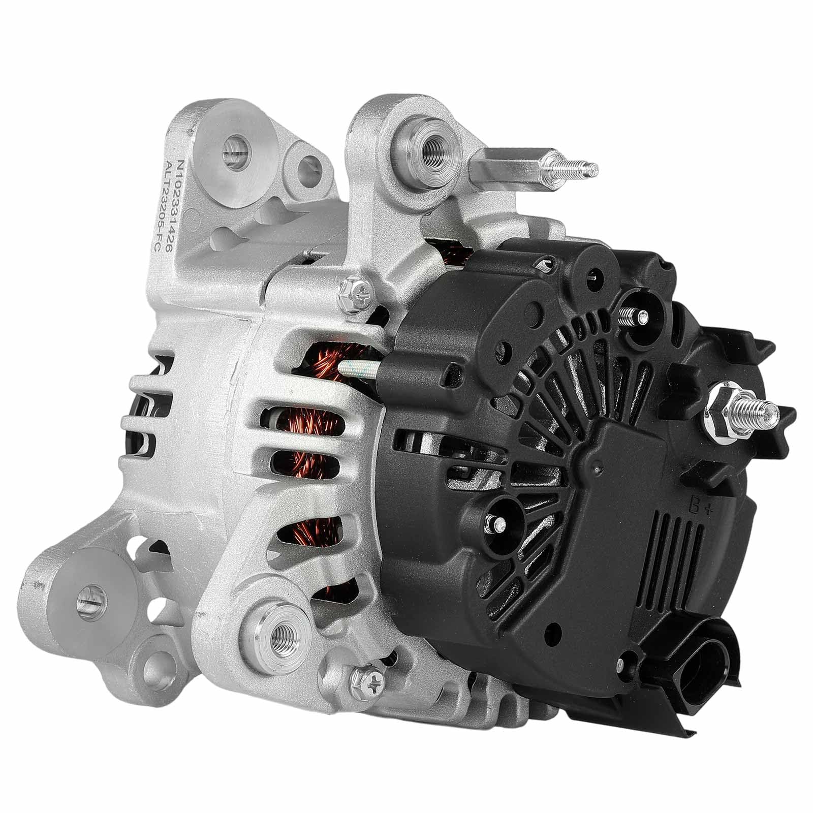 Frankberg Lichtmaschine Generator 110A Kompatibel mit Golf VI Variant AJ5 1.4L Benzin 2009-2013 Polo 9N 1.4L Benzin 2001-2009 Fabia II 542 1.4L Benzin 2007-2014 Replace# 0124325125