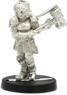 Stonehaven humanos Paladin hembra Figura en miniatura para 28 mm Table parte superior Wargames – fabricado en EE. UU.