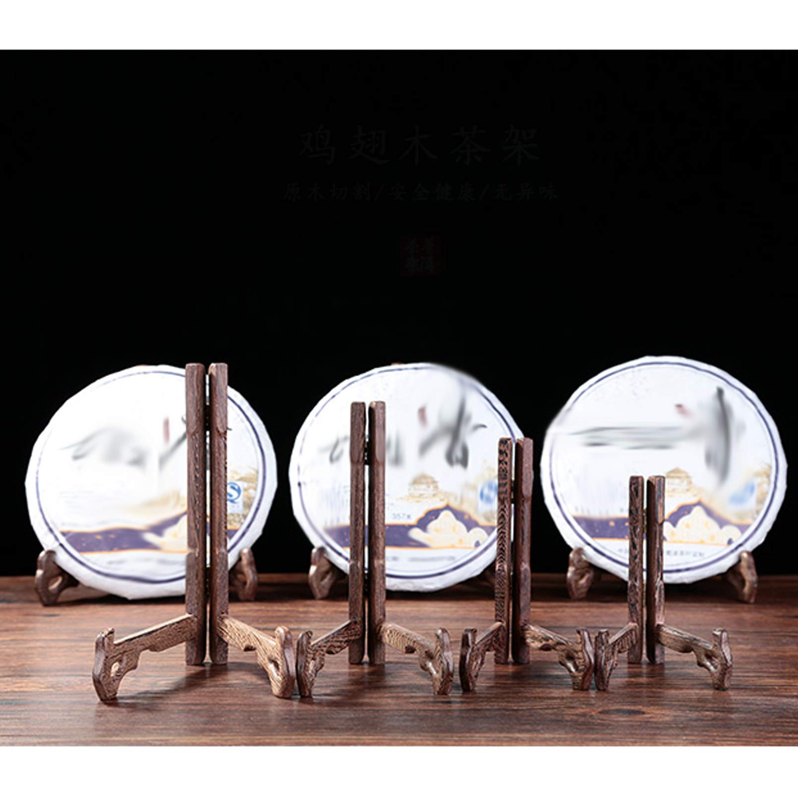Tellerhalter Ständer, Teller Display Stand 2 Stück Möbeltellerständer, Staffeleihalter, Holzständer, Staffeleien, Tellerständer, Bilderrahmenständer, Holzständer(7inch)
