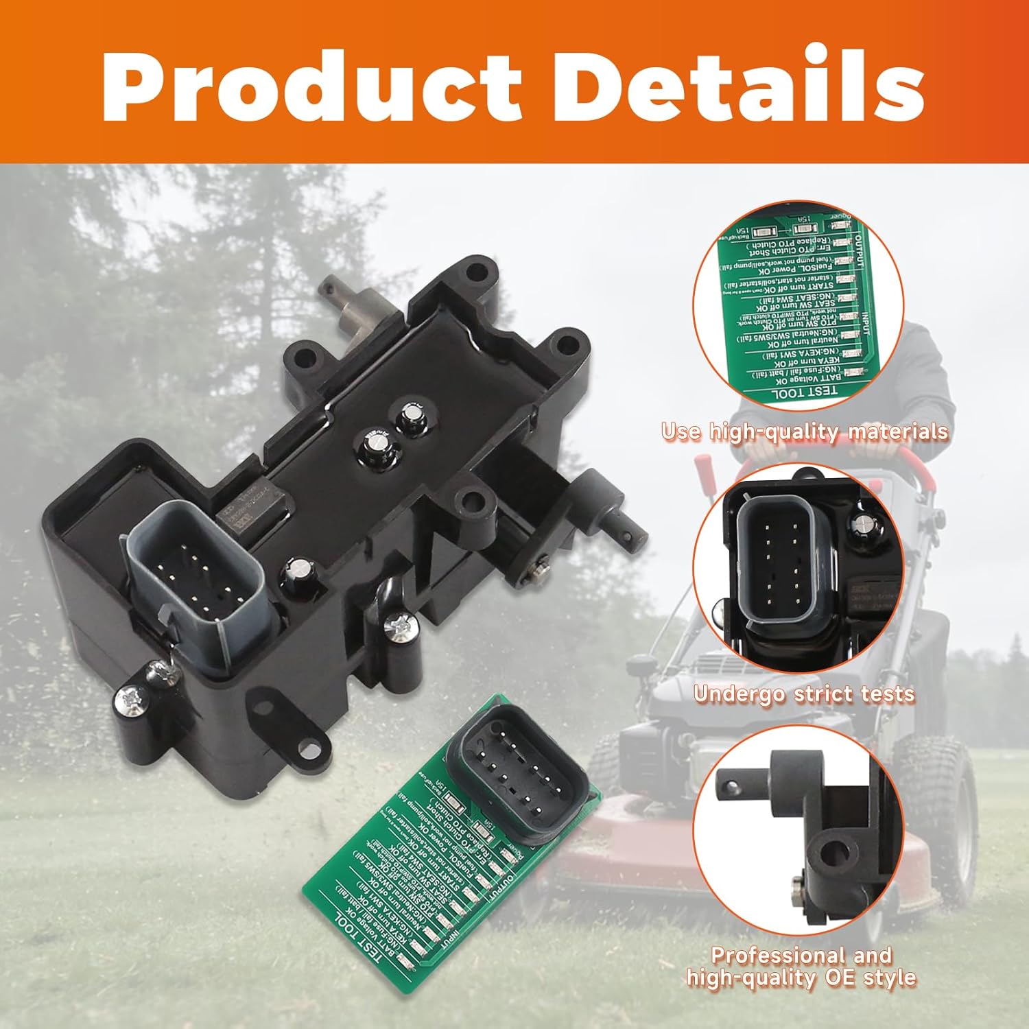 136-4213 New Upgrade Brake Box ASM Brake Control Module with Testing Tool Compatible with Toro Lawn Mower E-Series Quest, S-Series Quest 130-6892 132-0935